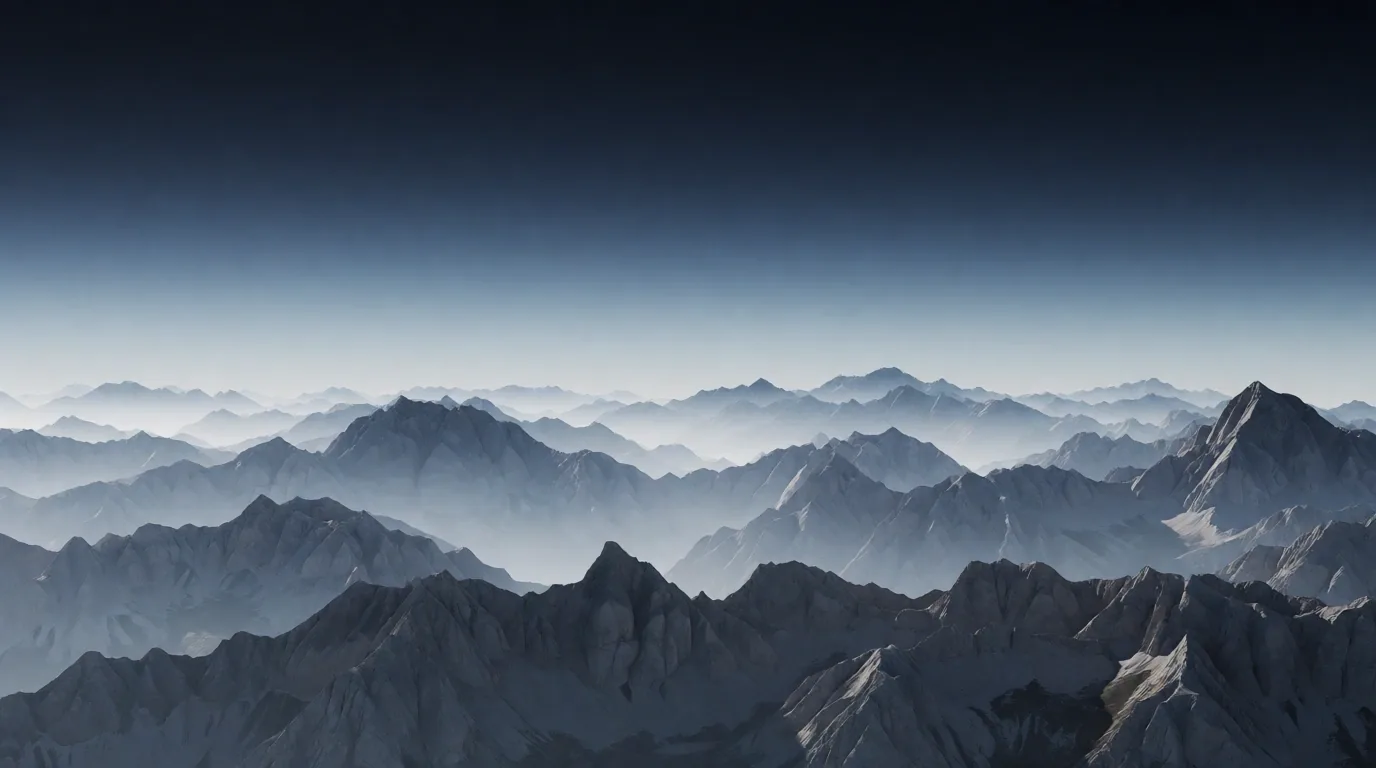 Alpine mountain range representing purity