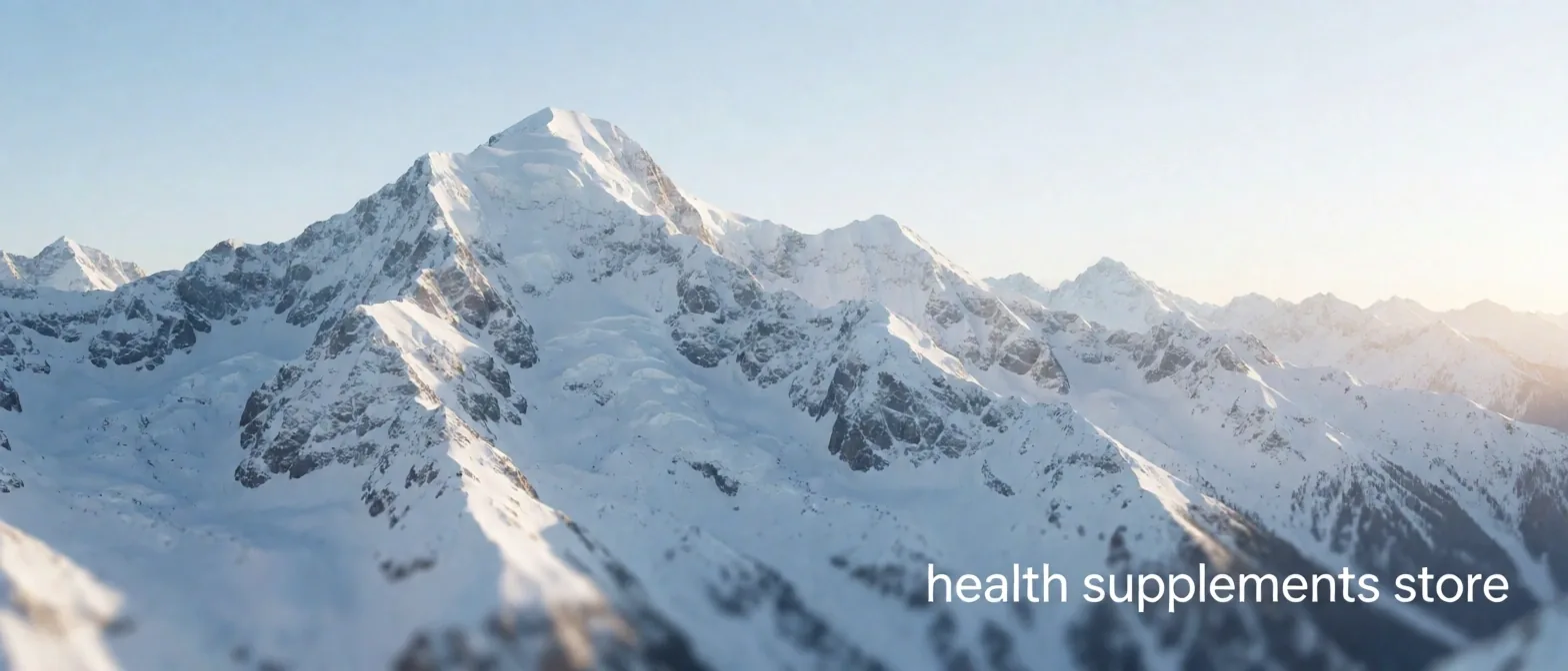 Alpine mountain peaks at dawn